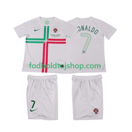 Portugal Cristiano Ronaldo 7 2012 Retro Børn Udebane trøje S/S